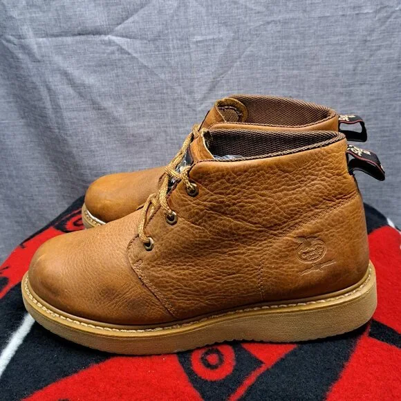 %Size 12 Georgia Boots Men Barracuda SPR Wedge Chukka Work Boots D1