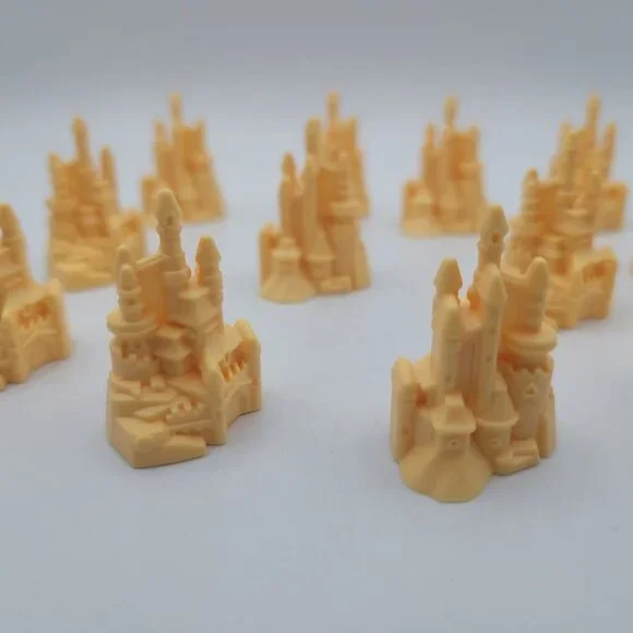 Disney Castle Monopoly Junior Princess Cupcake Topper Replacement Pieces‎ Tokens
