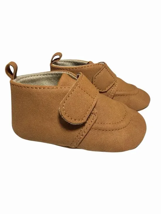 Carter's Child Of Mine Crib Shoes Baby Boys Size 3-6 Months Brown Lightweight