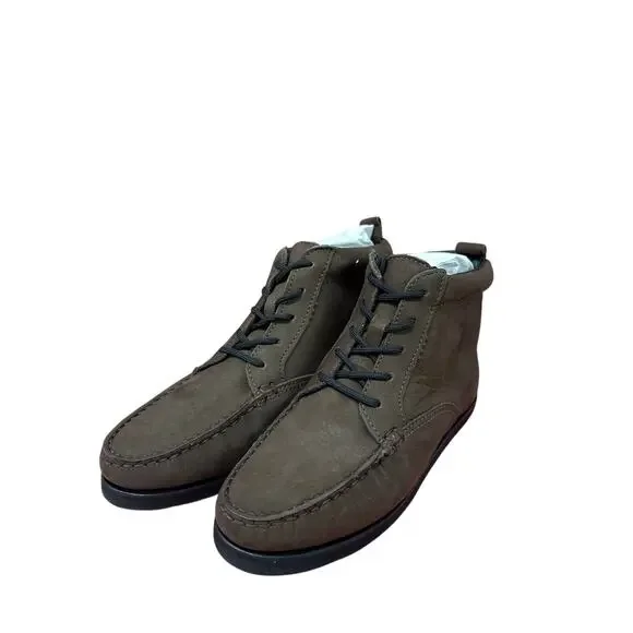 Marc Joseph Sz 4 Brown Genuine Leather Moccasin Chukka Lace Up Rugged Ankle Boot