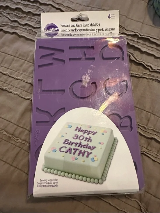 Wilton Fondant and Gum Paste Letter & Number Mold Set