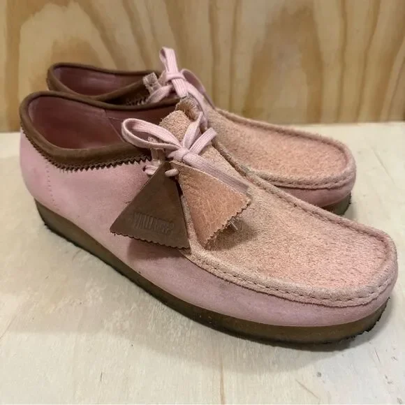 Clarks Originals Wallabee Men's Pink Combi Suede 26171990 Size 13
