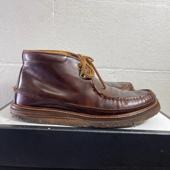 Sperry Top Sider Gold Cup Brown Leather Chukka Boots Lace up Men's Size 8‎ M