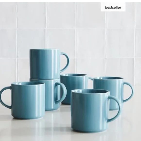 2 x West elm 14 fl oz coffee mugs