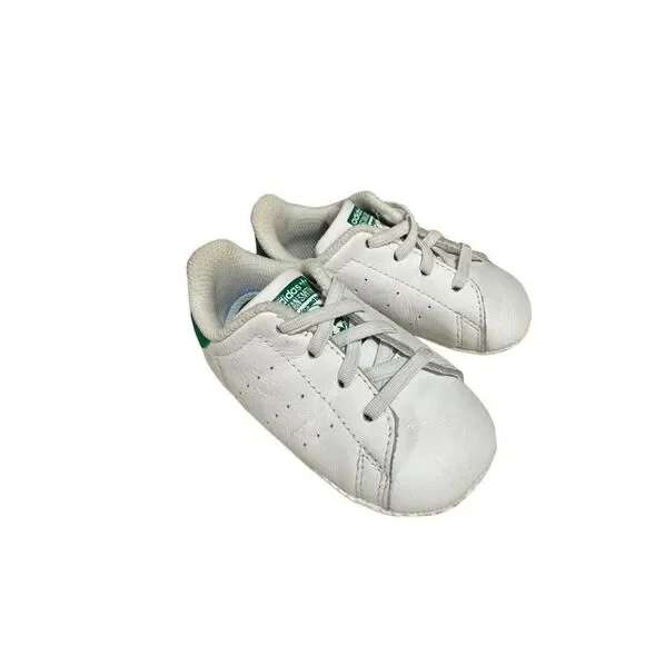 Adidas Toddler White And Green Stan Smith Sz 3 Toddler