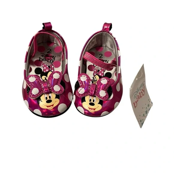 Disney Baby Minnie Mouse Baby  Girl Size 2 Shoes