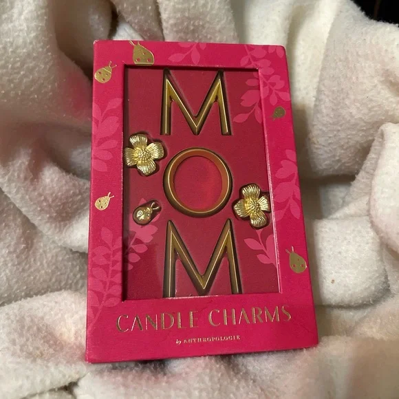 Anthropologie “MOM” Candle Charms – Sentimental Giftable Accent