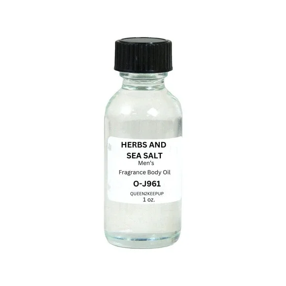 Herbs and Sea Salt (Men) Body Oil 1 oz Fragrance All Natural Scent