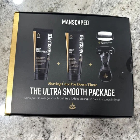 NEW ~~MANSCAPED The Ultra Smooth‎ Package, Men's Below-The-Waist Shaving Bundle