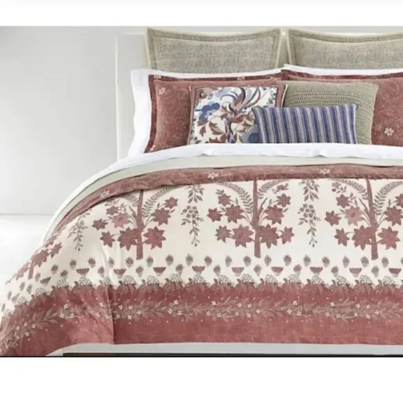 Lauren Ralph Lauren Isla Floral Luxury King 3 pc. Duvet Cover Set $385 New