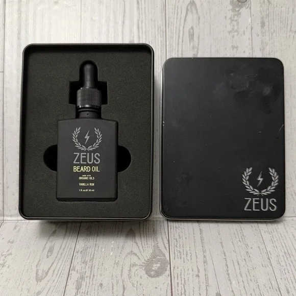 Zeus Vanilla Rum‎ Scented Premium Beard Oil 1 fl oz Made in California