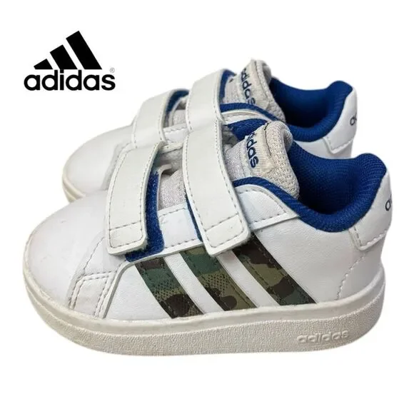 Adidas Grand Court 2.0 Shoes Baby Toddler Kids Sneakers 4K