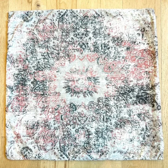 West Elm Distressed Velvet Ornament Pillow Cover 20