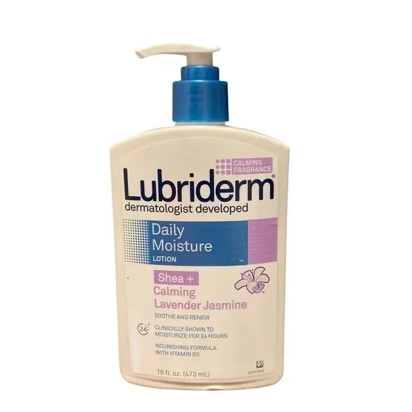 Lubriderm Daily Moisture Lotion‎ Shea + Calming Lavender Jasmine 16 Fl Oz NEW