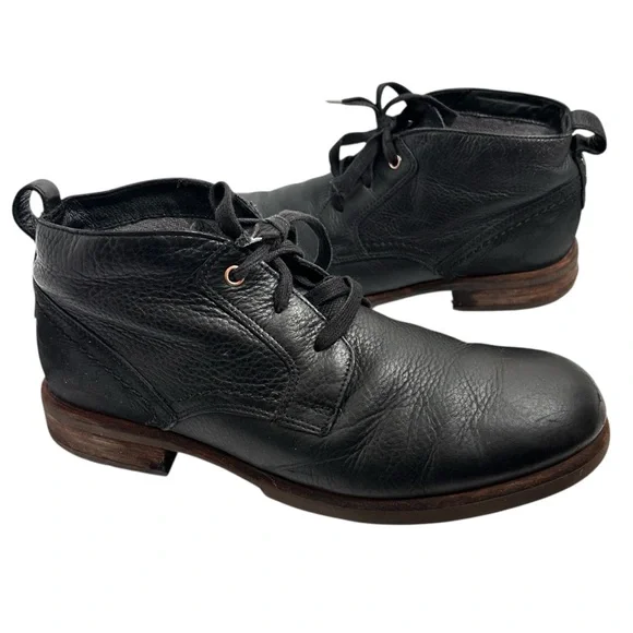 UGG Brompton 1008087 Mens Oxford Chukka Black Leather Boots 10.5