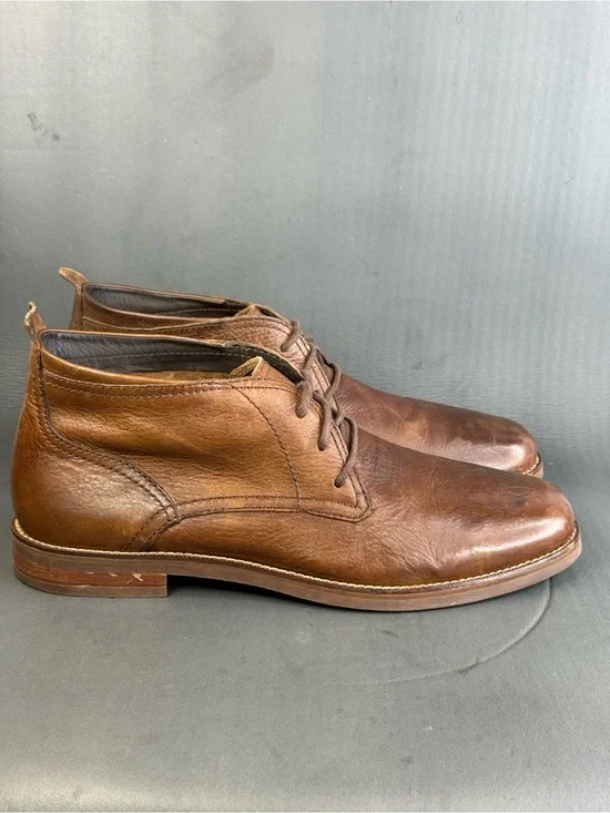 Cole Haan Men's Charles Brown Leather Comfort Chukka Boots shoes size 11.5