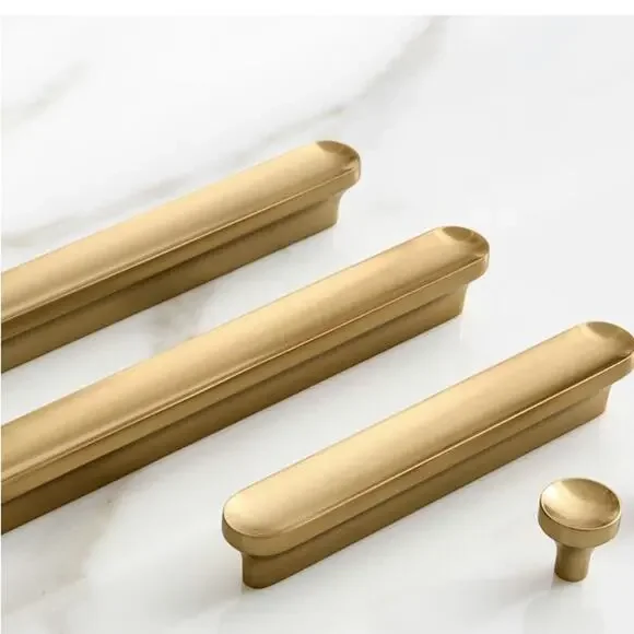 NEW West Elm Pill Hardware Antique Brass 6” Drawer Pull 8 Available