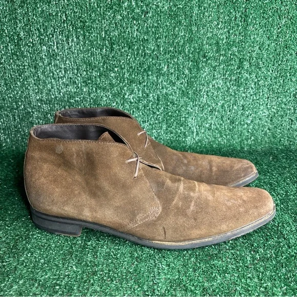 Ermenegildo Zegna Brown Suede Chukka Boots Size‎ US 11