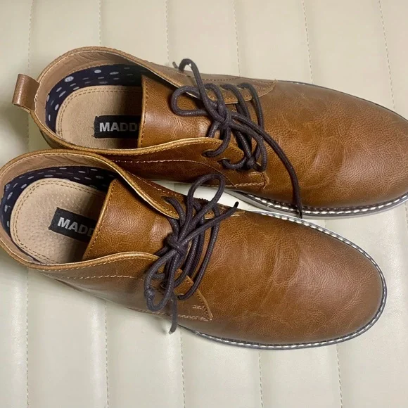 Madden M-Darkot Brown Leather Lace Up Chukka Boot‎ Men's size 8.5 M