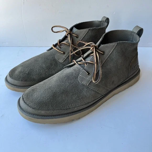 UGG Mens Gray Suede Leather Boot Neumel Size 13
