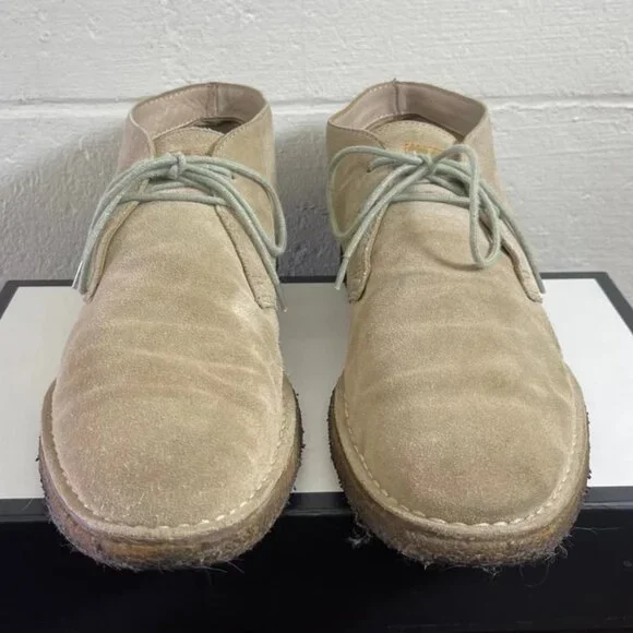 BOSS Orange Taupe Suede‎ Leather Chukka Ankle Boots Lace up Men's 43 EU/10 US