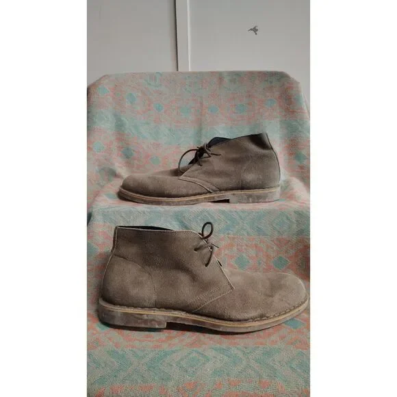 Nordstrom The Rail‎ Men's Leather Size 10 Brown Chukka Boots