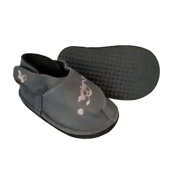 Baby Girl Scooter Bees Leather Walking Moccasins
