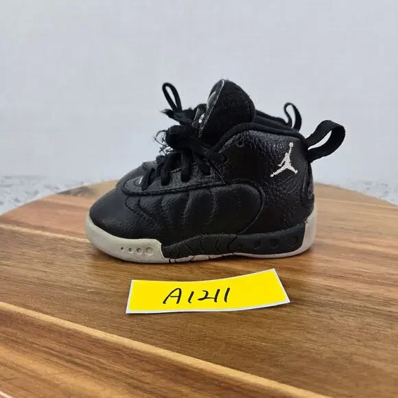 Jordan Toddler 6c Jumpman Pro BT TD Black Leather Casual Daily Lifestyle Sneaker