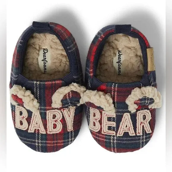 Dearfoams Unisex-child Baby Bear Slipper sz (3-6 months)