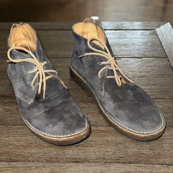 Todd Snyder Nomad Chukka Suede Desert Boots Grey (Blue)