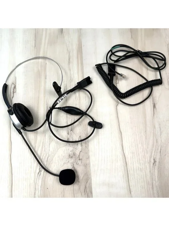 Noise Cancelling Adjustable Headset w/ 330° Flexible Microphone Quick Disconnect