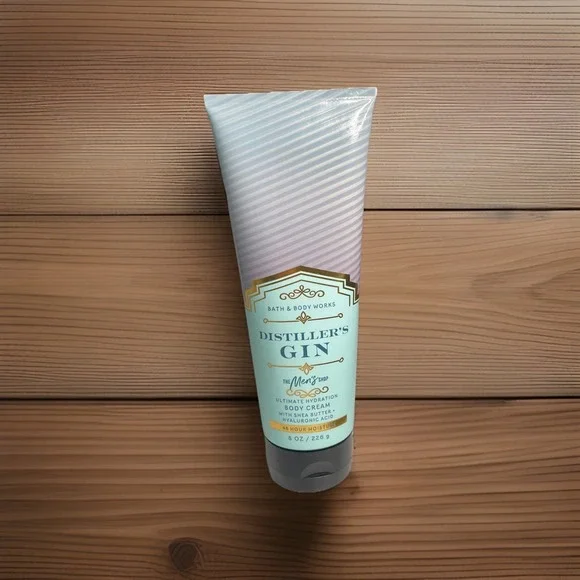 DISTILLER'S GIN BATH & BODY WORKS ULTIMATE HYDRATION CREAM LOTION 8 OZ MEN'S NEW