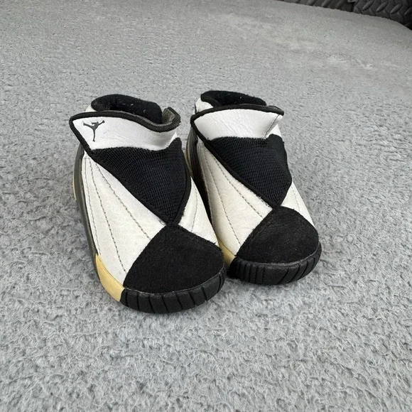 Vintage 1999 Jordan 15 Children's Shoes Size 2.5c Baby Black White Rare‎ Y2k