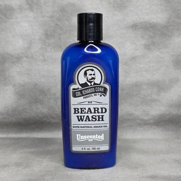 Col Conk Natural Unscented Beard Wash w/Argan Oil 6‎ fl oz