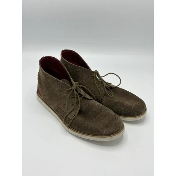 Volcom Suede Chukka Boots Shoes Mens Size 12 Brown Skate Skater Punk