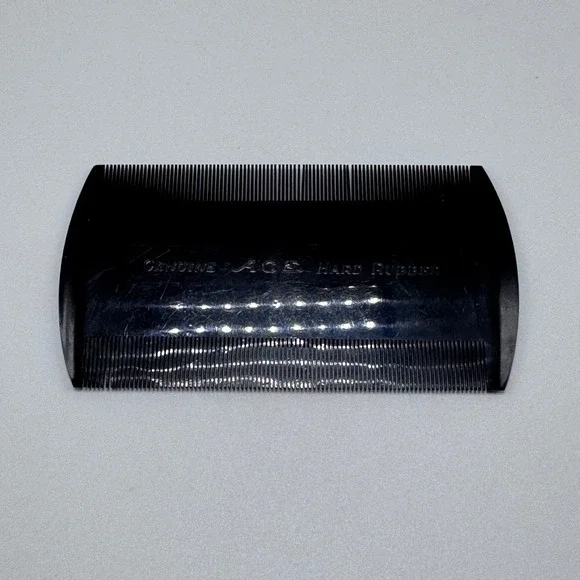 ACE Extra Fine Tooth Hard Rubber Hair Comb Double 2‎ Sided 3.5