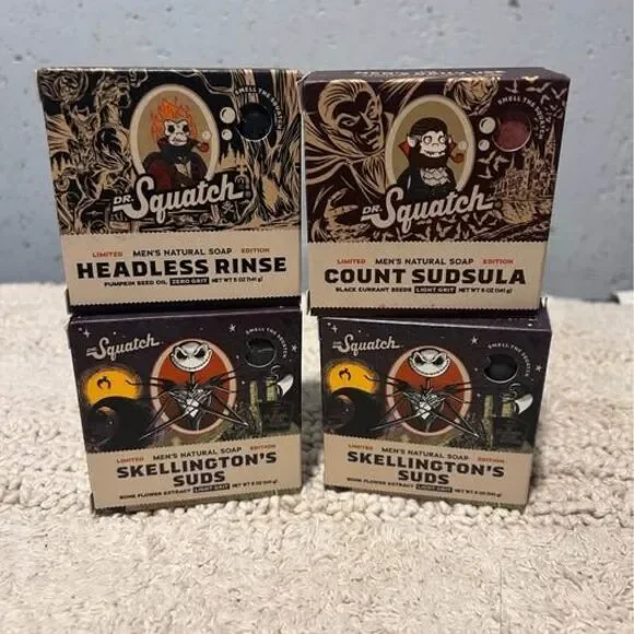 Limited edition Dr Squatch men’s natural soaps (4) new in box