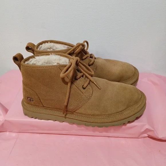 UGG Neumel Women's Size 8 Chukka Boots Chestnut Brown