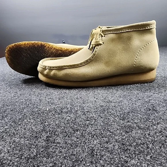 Clarks Originals Wallabee Mens Maple Suede Moccasin Boots Size 13 261555167120