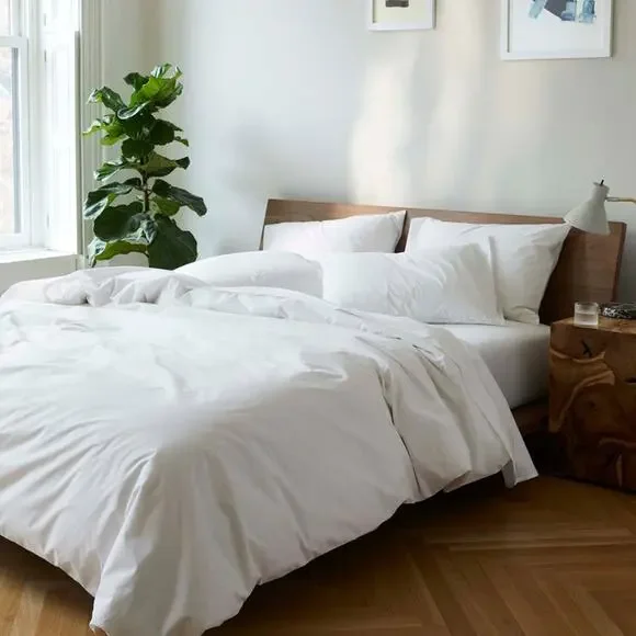 Brooklinen White Cotton King California King Duvet Cover