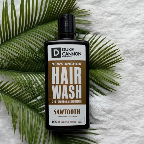 NEW Men’s Duke Cannon News Anchor Hair Wash Sawtooth 14 fl oz Made in the USA