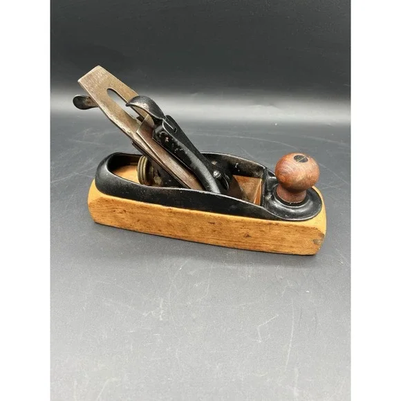 Vintage Transitional Smoothing Plane Wood Working Tool 8