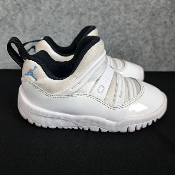 Nike Jordan 11 Retro Little Flex TD White Legend Blue BQ7102-104 Toddler Size 7C