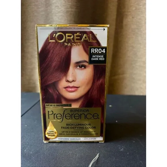 L’Oréal Paris Preference RR04 Intense Dark Red Permanent Hair Color