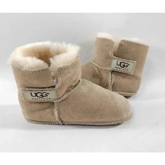 UGG Australia Unisex Baby Toddler Erin Shearling Fur Boots Size Small