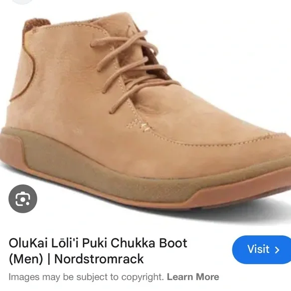Olukai Men’s Loli’i‎ Puki Chukka Boots 10 Workwear Streetwear Outdoors
