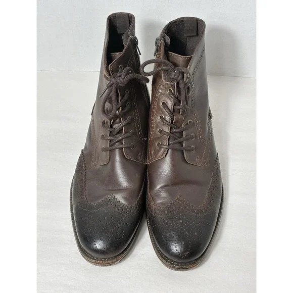 Robert Wayne Minos Chukka Boots Men's Sz 9D‎ Brown Leather Western Classic