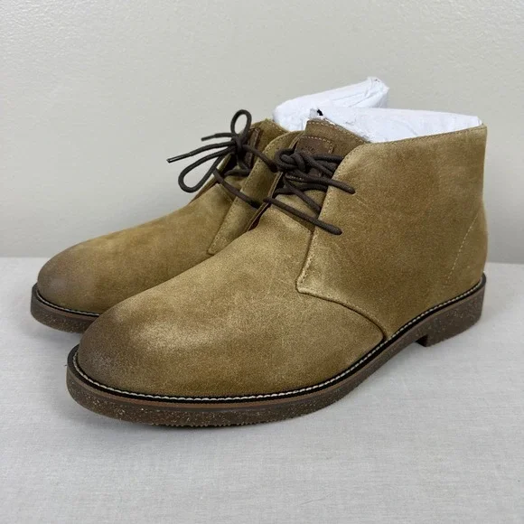 Dockers Men's 10 Nigel Chukka Boots Cognac Suede Leather Lace Up