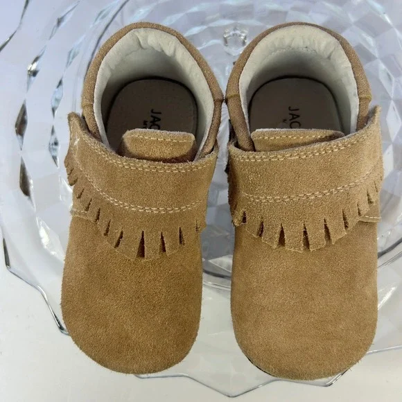 JACK & LILY Baby Moccasins My Mocs Tan‎ Fringe Shoes