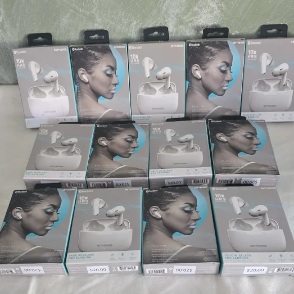 13 True Wireless Pro Earbuds With Charging Case, Bluetooth 10 HRS Battery